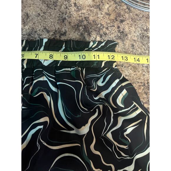 Nasty Gal NEW Black Abstract Swirl Print Wide Leg Pant Small - Picture 5 of 6